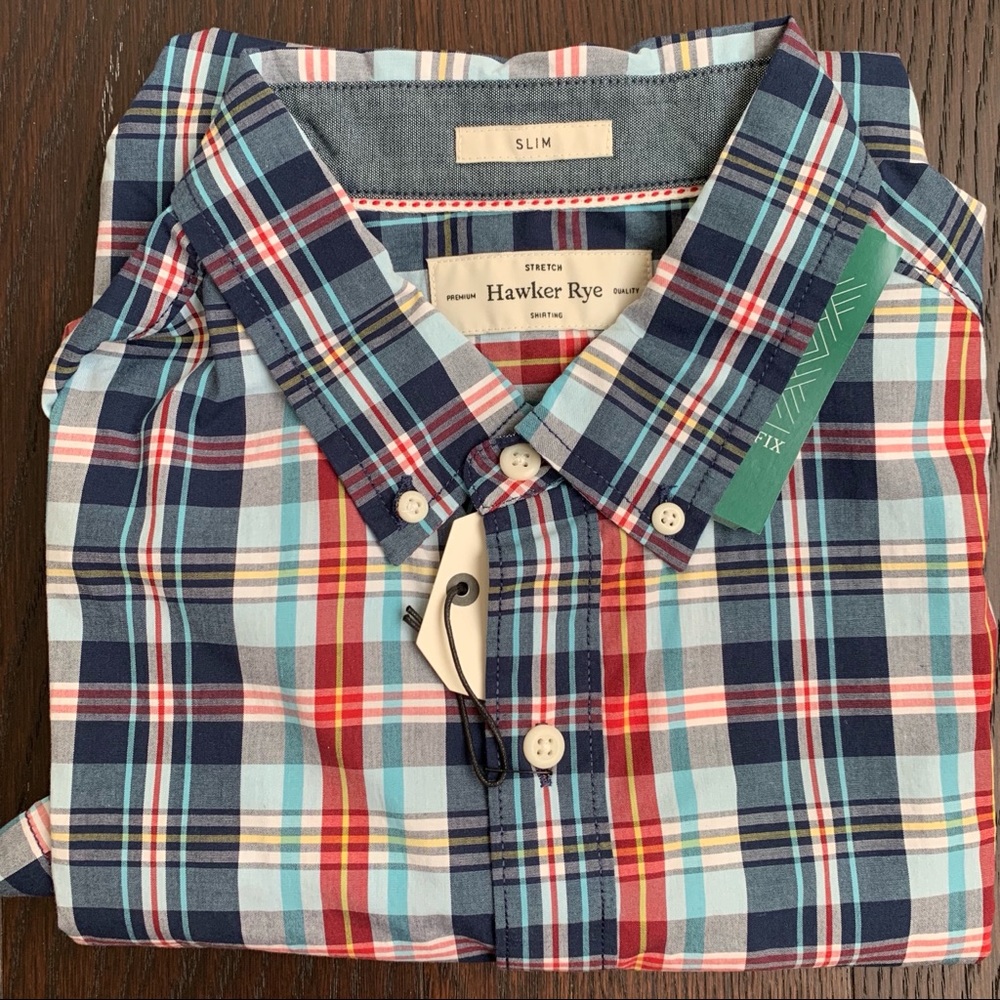 Hawker Rye Essential Wash Short Sleeve Plaid Shirt